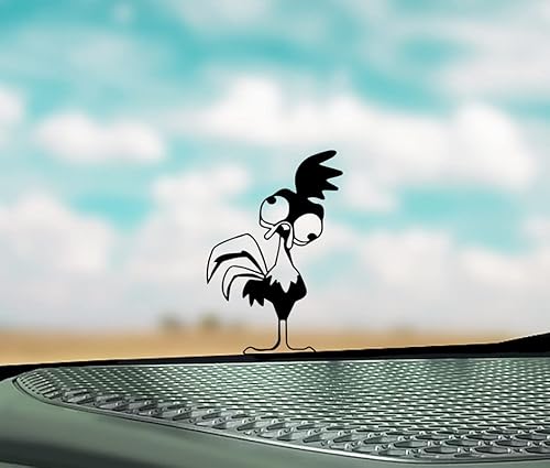 Sticky Bomb Hei Girl Cute Funny Chicken Rooster Vinyl Decal Vinyl Decal Sticker Premium Quality Vinyl Black For Car Bumper Truck Van Suv Window Wall Boat Cup Tumblers Laptop Or Any Smooth Surface #TOP24