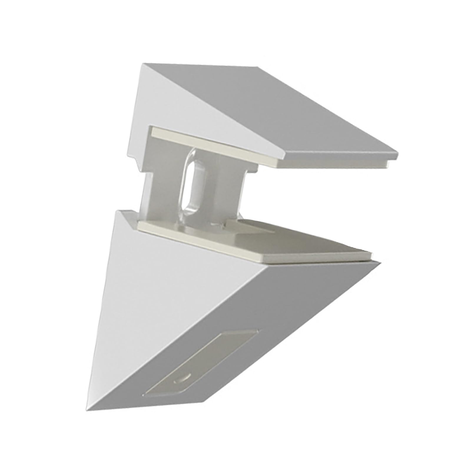 Glass Shelf Brackets Adjustable Clamp Fixture for Secure Wall Shelving in Kitchen Exhibition Room Bathroom Glass