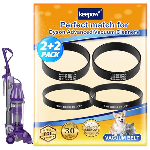 KEEPOW Clutch Belt Compatible with Dyson DC07 DC04 DC14 Vacuum Cleaners, Replace to DY-902514-01 & DY-02514-01(4 Pack)
