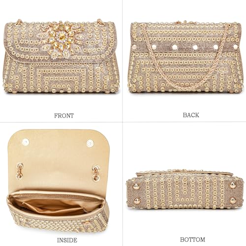 Image of Women's Evening Handbags Rhinestone Purse Crystal Evening Clutch for Women Formal