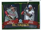 ELIJAH GREEN Jake Bennett 2022 Bowman Chrome Draft Blackjack #BJ5 Baseball Rookie Card RC Washington Nationals
