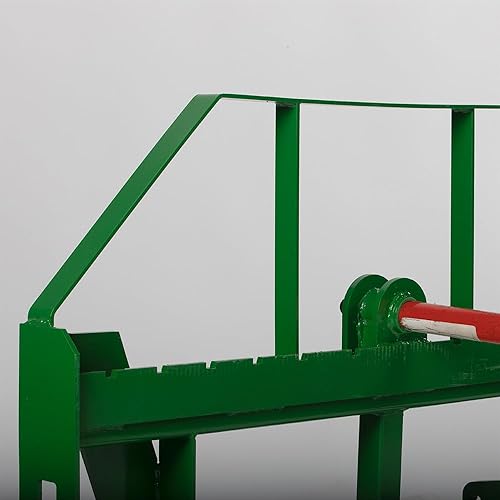 Miniatura 5 de Titan Attachments Global Euro Accesorio para marco de heno con lanza de heno de 43 pulgadas y estabilizadores, se adapta a tractores John Deere,