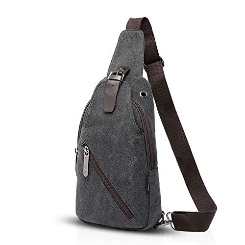 FANDARE Vintage axelväska axelväska skola resor herr dam messenger ryggsäckar bröstväska, sportväska, crossover, utomhus,...