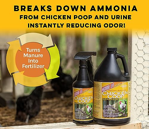 MICROBE-LIFT Chicken Coop Cleaner and Odor Eliminator, Use on All Surfaces and Supplies, Turns Chicken Poop Into Fertilizer, Ammonia Reducer, Highly Concentrated and Safe Formula, 32 Ounces by MICROBE-LIFT - Used condition - Image 4