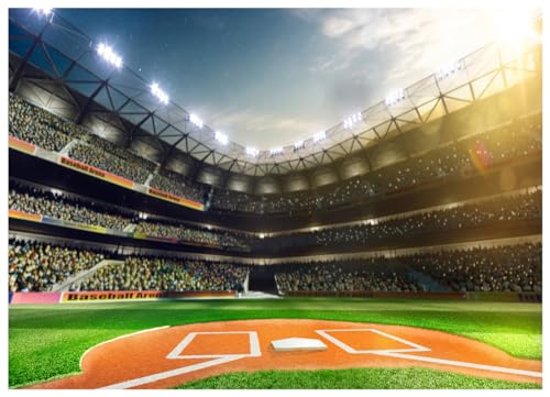 WOLADA Baseball Backdrop Baseball Themed Birthday Party Photography Backdrop Baseball Photo Backdrop Baseball Backdrops for Photoshoot Baseball Parent Child Activity Photography Backdrop 7x5FT FW25
