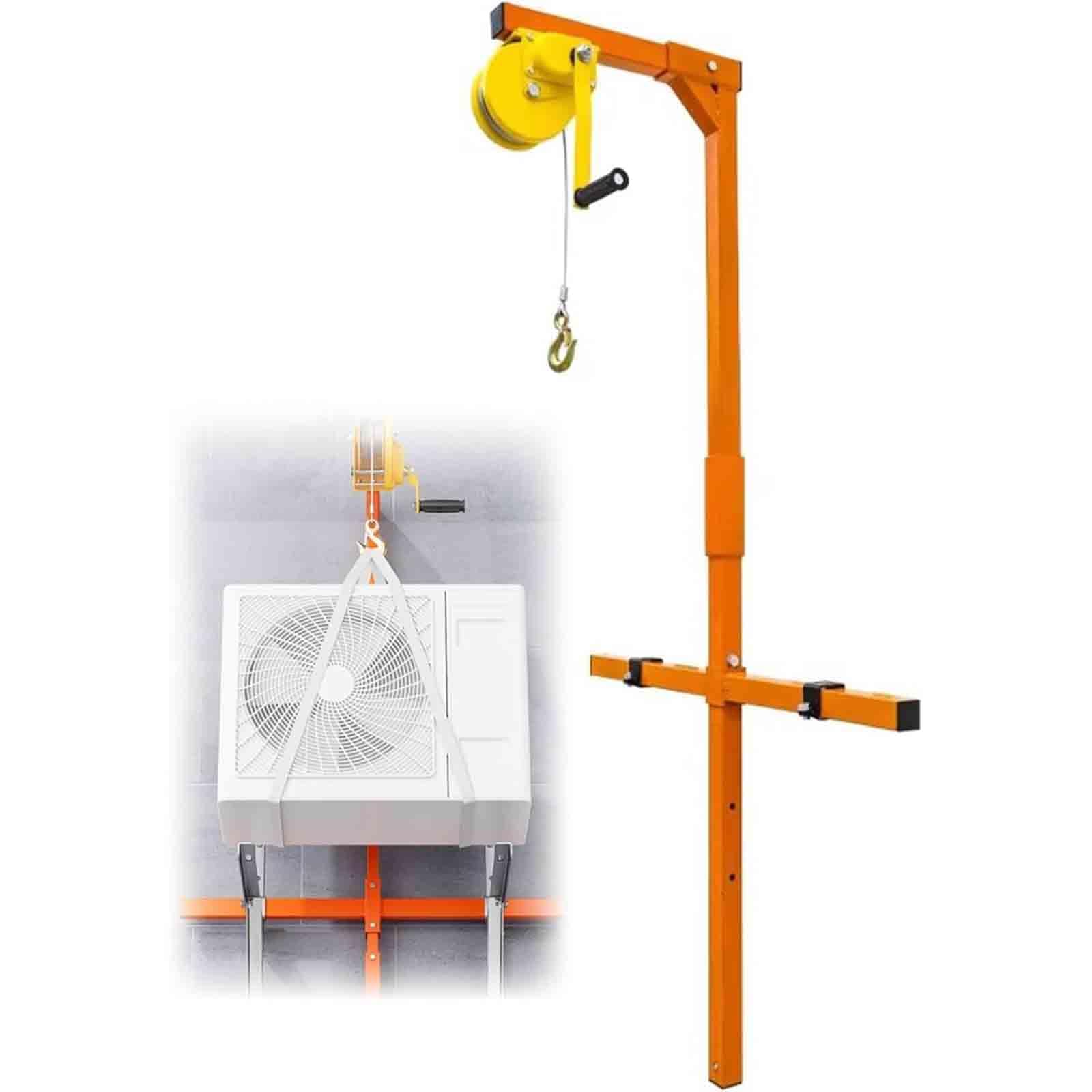Hochleistungs-Klimaanlagen-Installationswerkzeug - 300 kg Kapazität, 30 m Komplett-Set, tragbare Handwinde, abnehmbar, leicht zu tragen, 25 m Hebehilfe