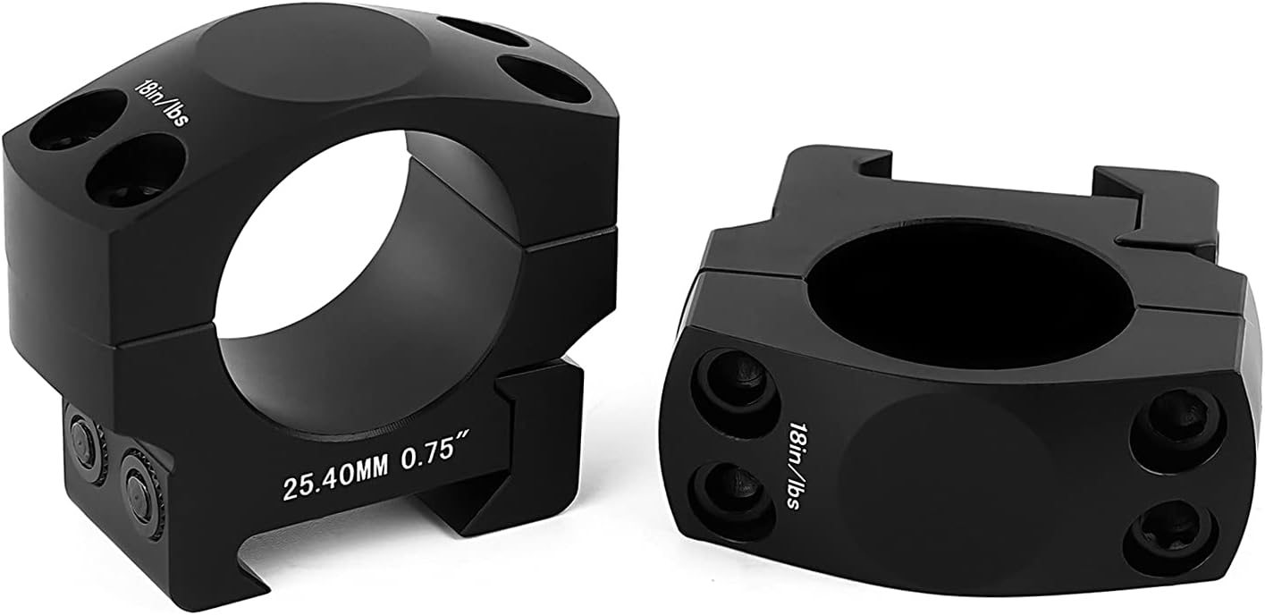 GODTURTLE Scope Rings, Precision 1 Inch Scope Mount Ring for Picatinny/Weaver Rail, Low Profile Tactical Rifle Scope Rings : Sports & Outdoors