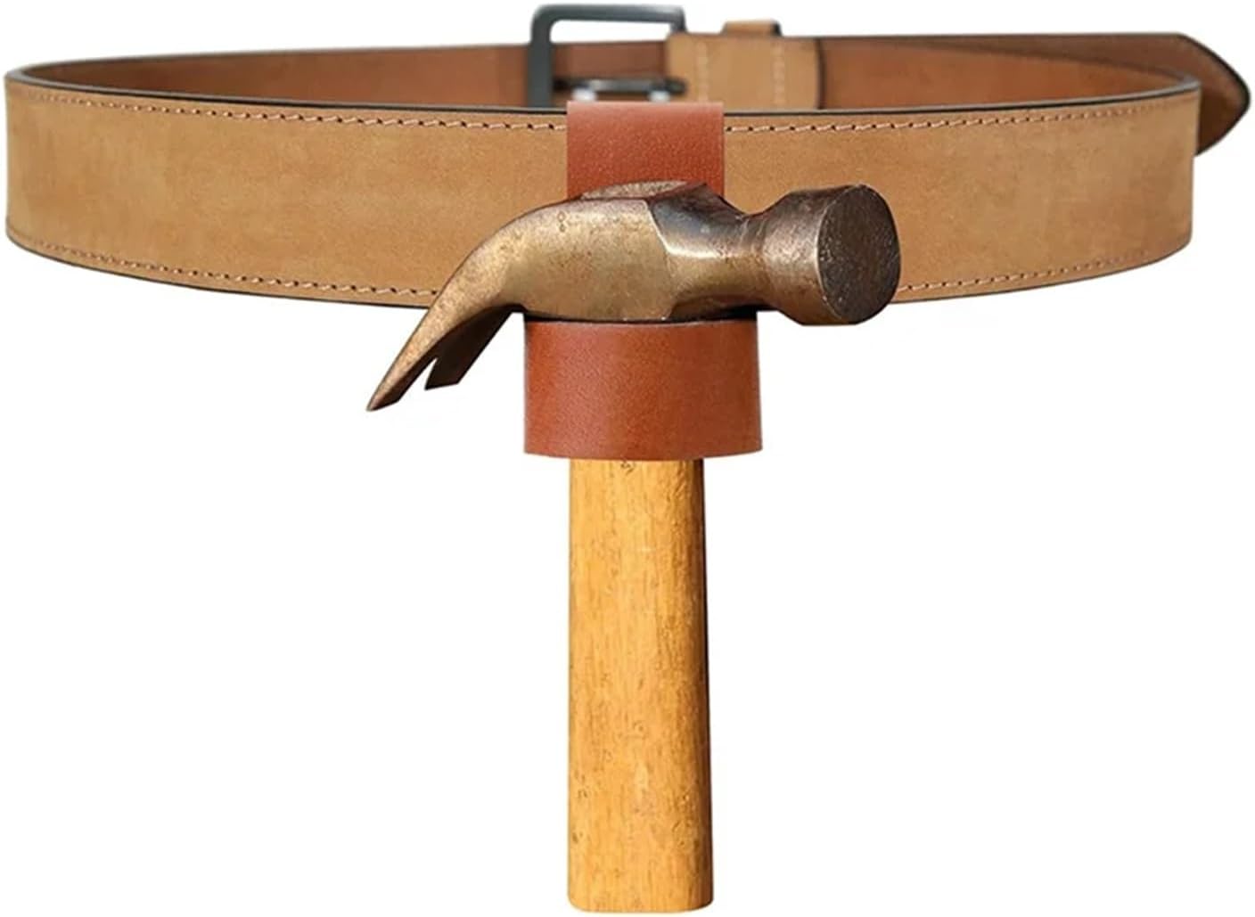 4 Pcs Leather Hammer Stand, Premium with Belt Loop, Multi-Tool, Small Ax Holder
