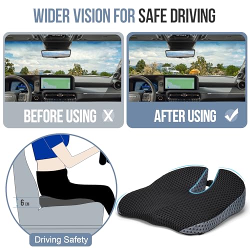 Ajiteogy Keilkissen für Fahrer – Ergonomisches Autositzkissen – Ansicht 6