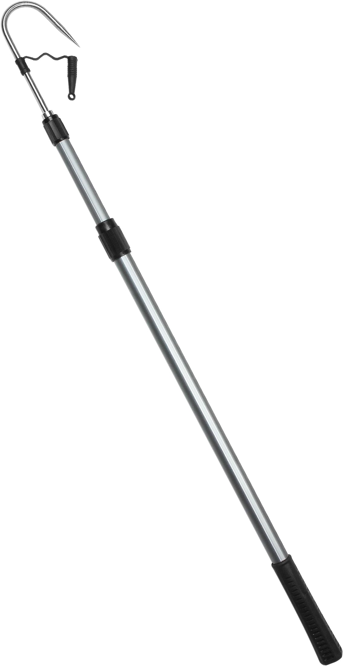 Storfisk fishing & more Aluminium Teleskop-Gaff mit rutschfestem Gummigriff, 80-132 cm lang