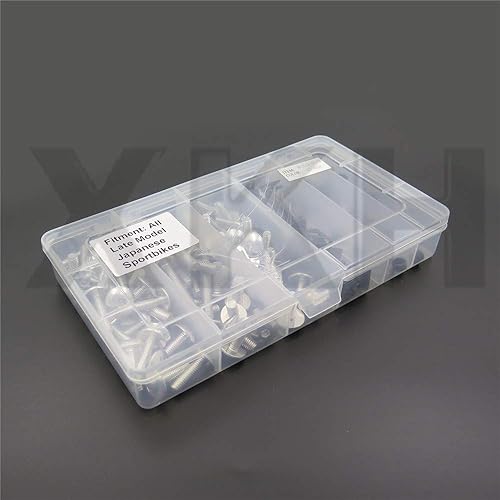 Miniatura 6 de XKH - Kit completo de pernos de carenado para motocicleta compatibles con Honda CBR 600 F4i CB250R CB1000R CB1100 plata B075F4HNTR