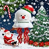 回避タコ、ストレス解消ギフト、8本足アクション、ゼンマイ式動力、お子様向けインタラクティブな遊び、感覚と運動能力の発達、お子供へのプレゼント、クリスマス、 クリスマスのおもちゃ(クリスマスホワイト)