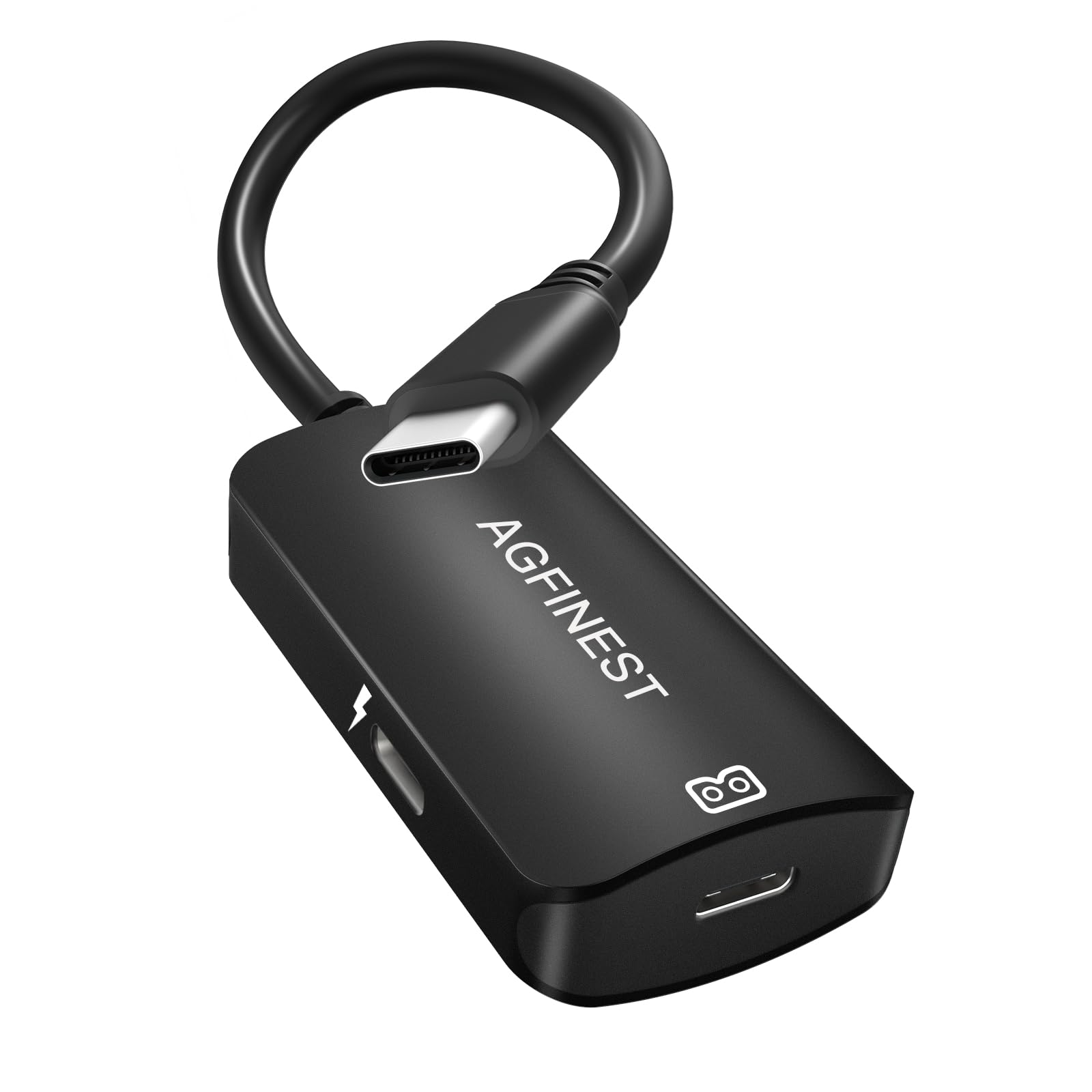 USB-C zu AR-Brille & Ladeadapter – 4K@60Hz, 100W PD-Passthrough, kompakt & reisetauglich, kompatibel mit XREAL, Viture, Rokid, Steam Deck, ROG Ally, iPhone 15/16 und Android