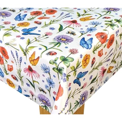 Karina Home Wildflower Meadow Wipe Clean Tablecloth Cover