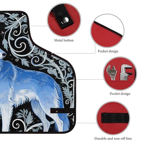 Delantal de trabajo Blue Wolf con 8 bolsillos ajustable miniatura 3