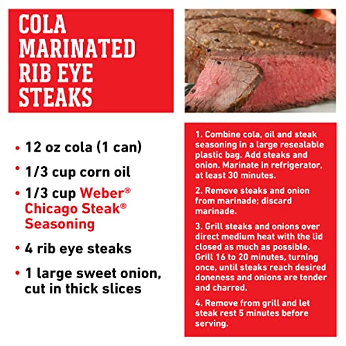 Weber Chicago Steak Seasoning, 2.5 Ounce Shaker - image 3