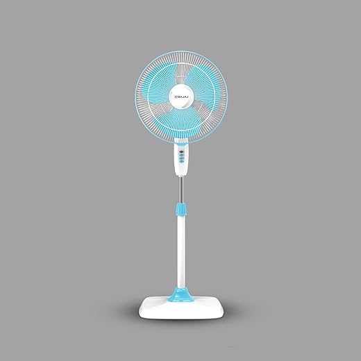 Bajaj Rapido 400 MM Pedestal Fan For Home | Full Copper Motor | High Speed Operation | Overload Thermal Protector | 2 Yrs Warranty Pearl Blue
