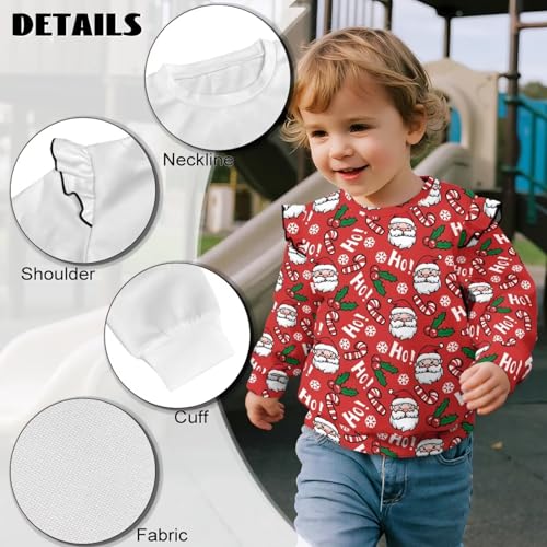 Pull de Noël enfants col rond chaud et confortable pour petite fille