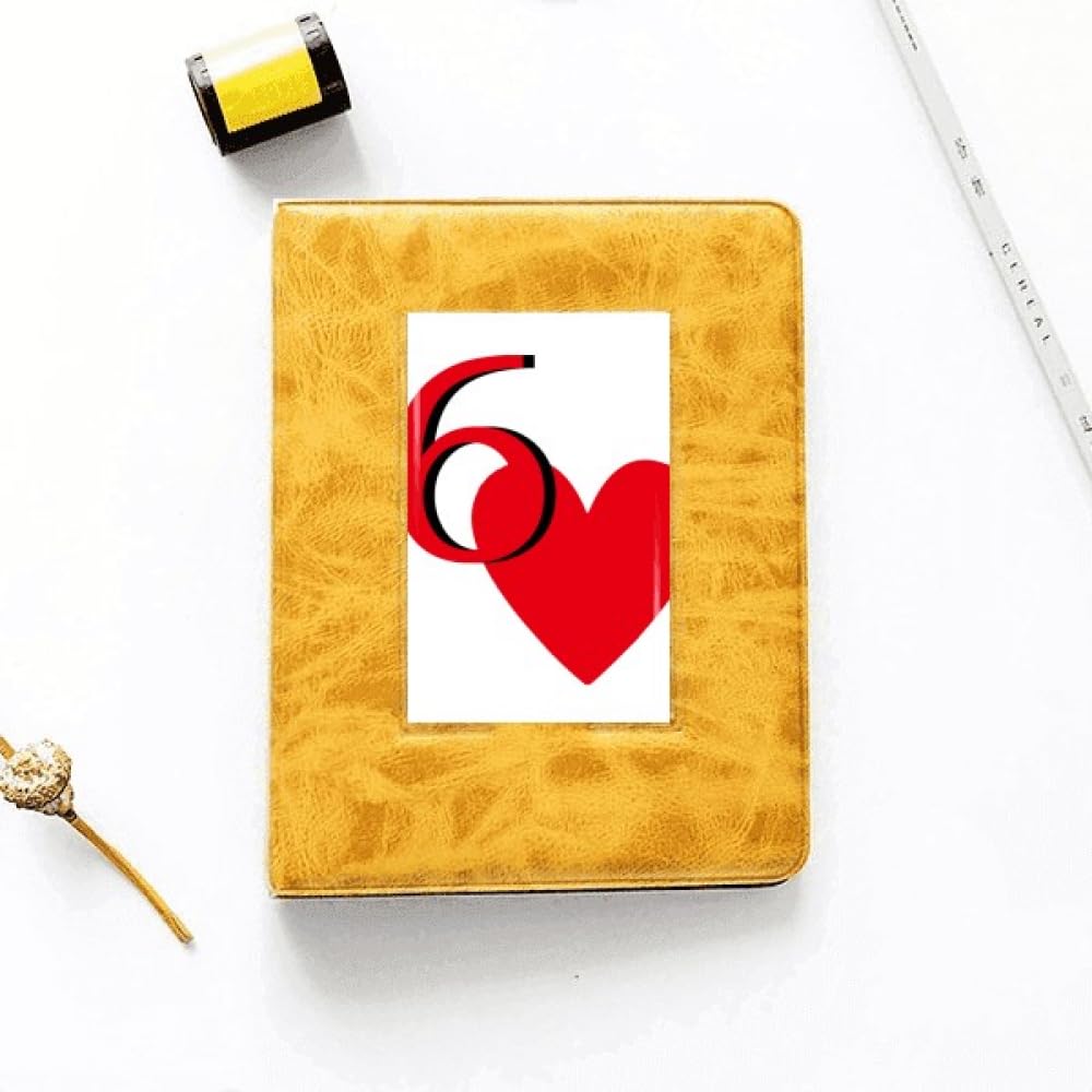 no/no Love Heart 6 Poker Photo Album Family Wedding Picture 4x6
