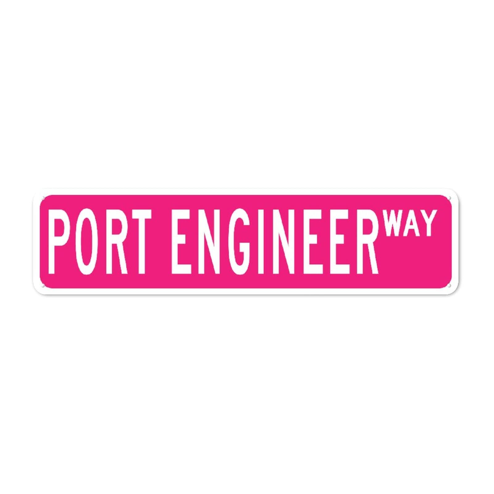 Panneau de rue Port Engineer comme cadeau professionnel et original