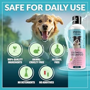 Pets-Are-Kids-Too-Oatmeal-Dog-Shampoo-Baking-Soda-Hypoallergenic-Anti-Itch-Moisturizing-Soothing-Deodorizing-Pet-Care-Safe-Puppy-Shampoo-Sensitive-Skin-Cat-Shampoo-Coconut-Based-Cleanser-17-fl-oz - Cucciolini Doodles   Pets-Are-Kids-Too-Oatmeal-Dog-Shampoo-Baking-Soda-Hypoallergenic-Anti-Itch-Moisturizing-Soothing-Deodorizing-Pet-Care-Safe-Puppy-Shampoo-Sensitive-Skin-Cat-Shampoo-Coconut-Based-Cleanser-17-fl-oz