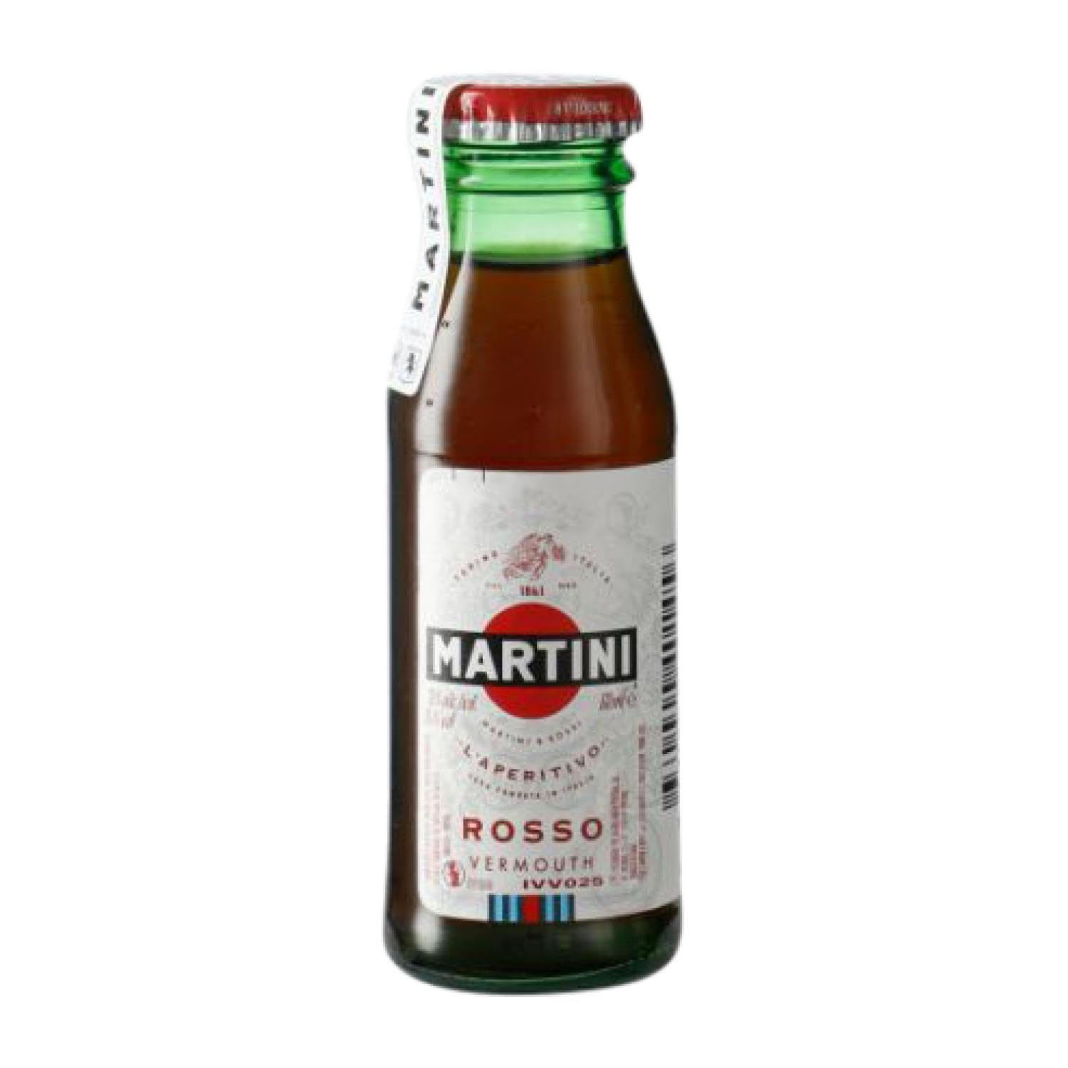 Wermut 50 Einheiten Box Martini Rosso Miniaturflasche 5 cl