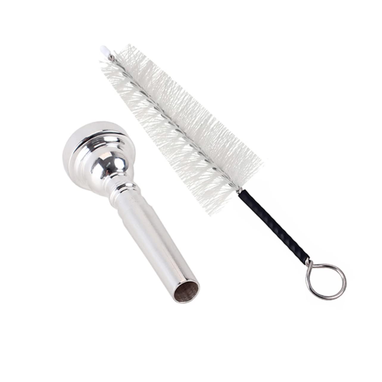 TOYANDONA 3pezzi Spazzole Per Tromba Metallo Placcato Argento Con Forma Professionale Pulizia Facile e Suono Per Musicisti Principianti e Professionisti