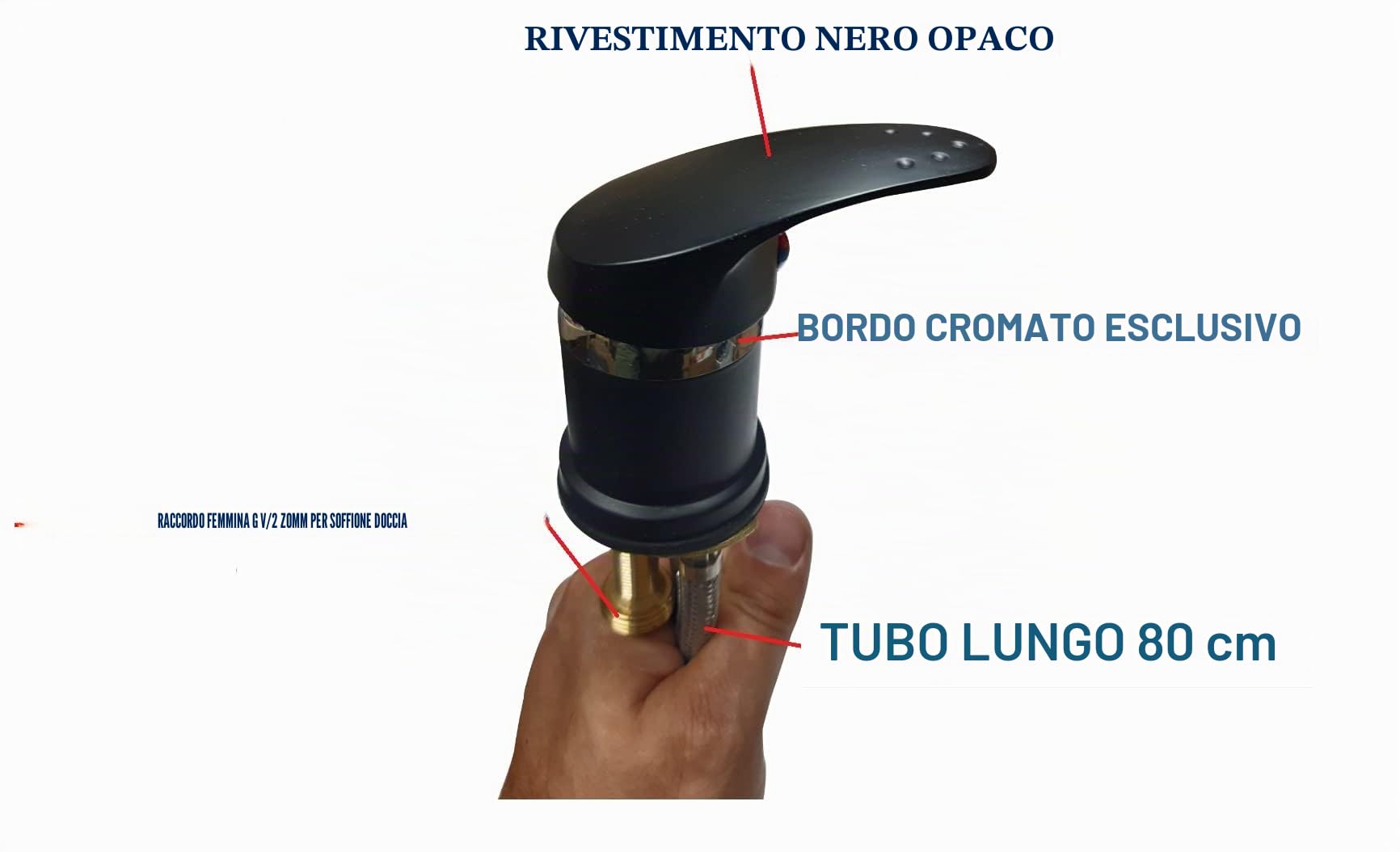 Miscelatore nero rubinetto shampoo ciotola spruzzatore parrucchiere salone bacino doccia lavandino rubinetto miscelatore