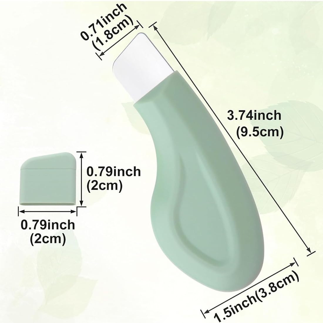 2 Pcs Spatola per la Pulizia Profonda della Pelle, Strumento per la Rimozione dei Punti Neri, per Pulizia Profonda del Viso Peeling e Cura Rimozione e Punti Neri