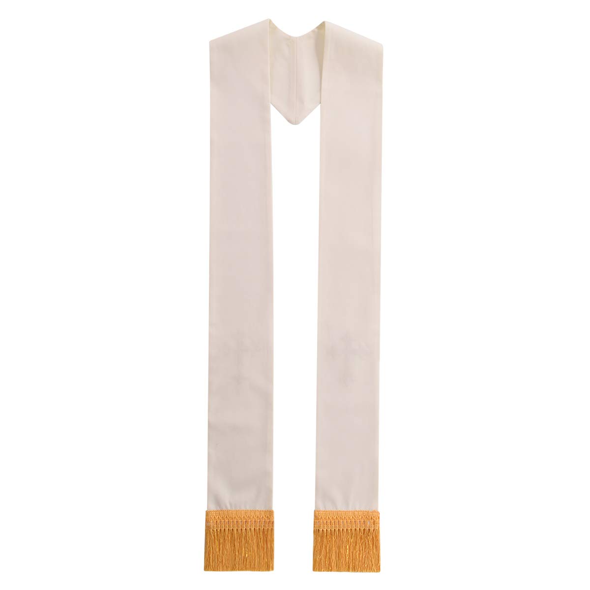 BLESSUME 1 pezzo Clero Mass Stola Croce Ricamato Wedding Stola