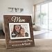 Malden International Designs Sun Washed Words Mom Walnut Distressed Picture Frame, 4x6, Walnut