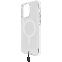 BodyGuardz Ace Pro for iPhone 15 Pro Case, Heavy Duty Shockproof Cover with 18FT Military Grade Drop Tested, Compatible with MagSafe, Wireless Charging, Responsive Buttons - Clear/White
