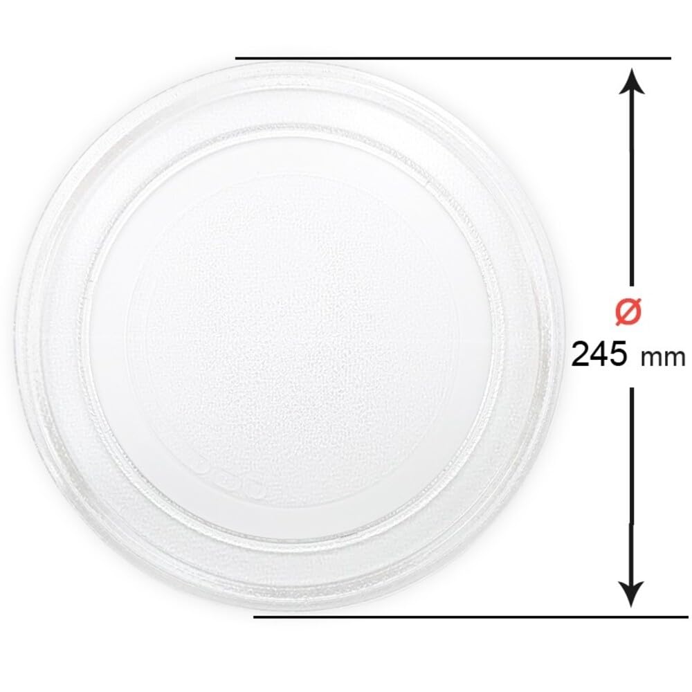 Recamania Uniwersalna płyta obrotowa do mikrofalówki z płaskim profilem, 245 mm