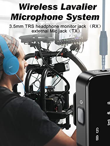 Wiren Wireless Lavalier Microphone System - Plug&Play Lapel Mic With Transmitter & Receiver, Compatible Iphone Dslr Cameras Camcorders Android Phones For Live Stream Zoom Video Recording Interview #TOP1