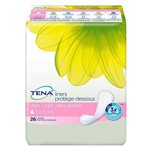 Tena/Serenity Liners, Very Light Absorbency, Pack/26