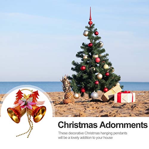 EXCEART Pingentes de Ãrvore de Natal Enfeites Com Luzes de Corda Boneco de Neve Santa Bola de Sino A