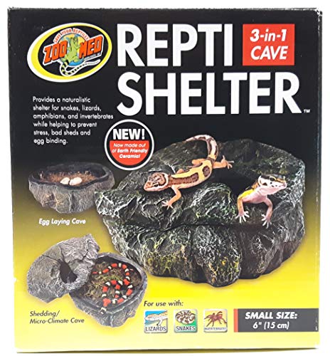 Zoo Med Reptile Shelter 3 in 1 Cave, Small