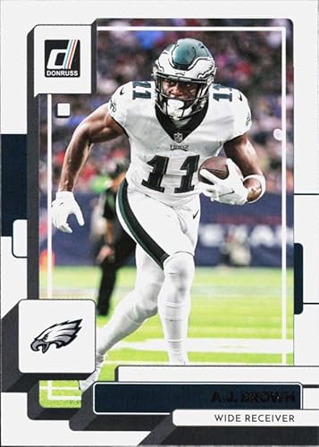 2022 DONRUSS 68 A.J. BROWN PHILADELPHIA EAGLES FOOTBALL OFFICIAL TRADING CARD OF THE NFL