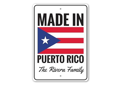 Made in Puerto Rico, Family Home Sign, Man Cave Sign,