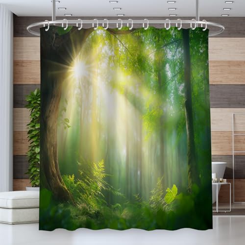 Rideau de douche lavable en machine 180x200 anti-moisissure - 3