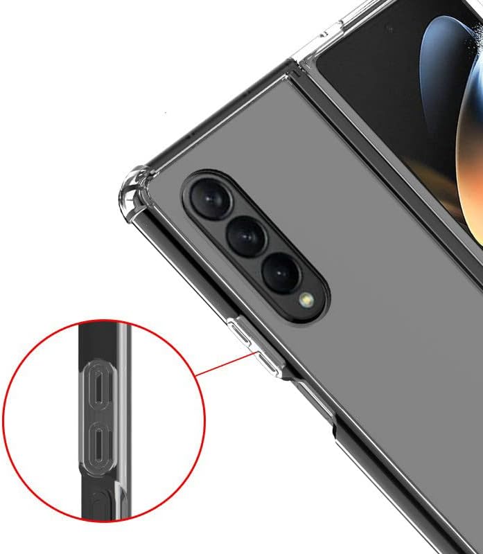 DN-Alive Galaxy Z Fold 4 Case, Z Fold 4 Case, [Clear Case] [Silicone Case] [Transparent Case] [Gel Case] [Protective Case] [TPU Bumper Case] [Drop Protection] Phone Case For Samsung Galaxy Z Fold 4