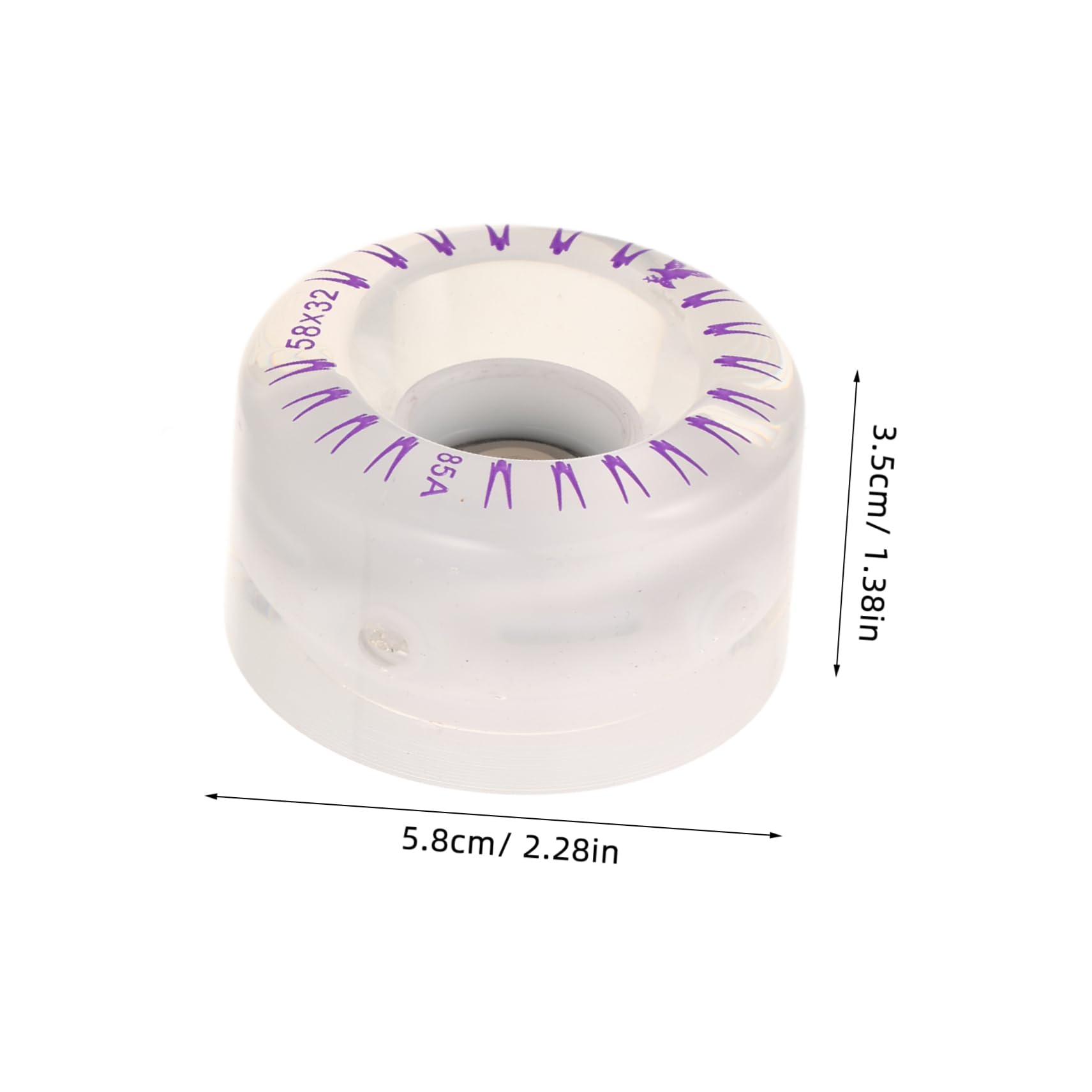 VICASKY for Roller Skates 2 Pack Replacement Wheels for Indoor Outdoor Skating Quad Skate Parts