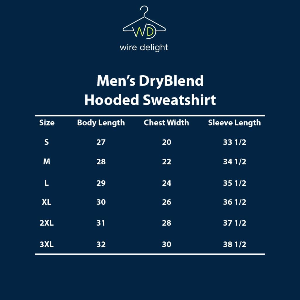 DryBlend Hooded Sweatshirt – 9 oz, 50/50 Cotton/Polyester Fleece Hoodie - Image 5