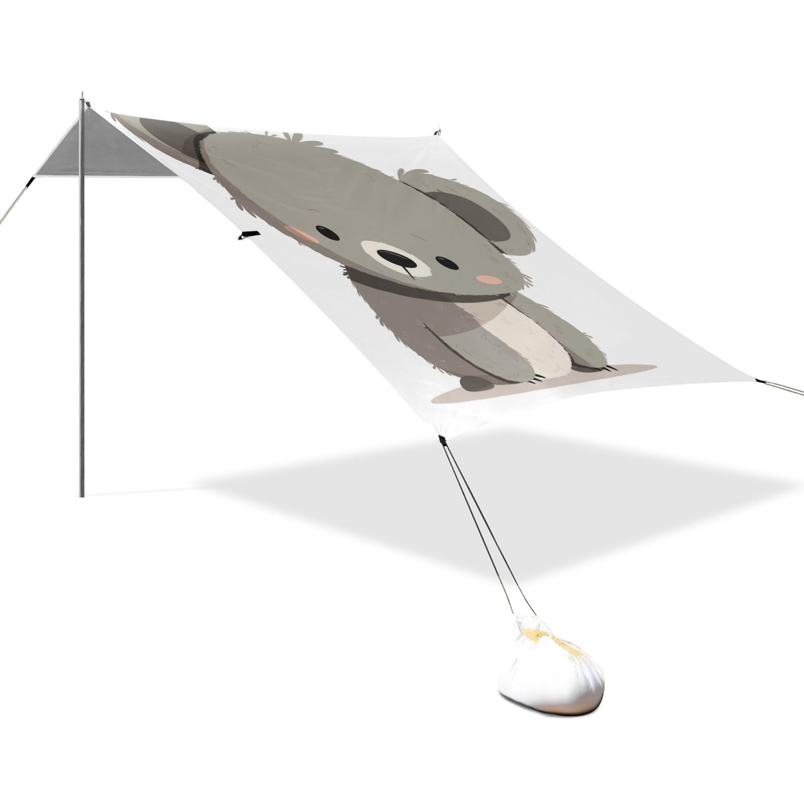 Carpa de playa para niños diseño koala sombra ideal para patio trasero y camping