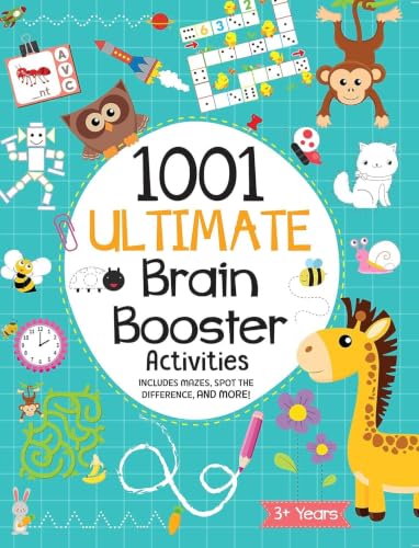 1001 Ultimate Brain Booster Activity book for 3 to 6 Years Old Kids |Enhance the Child Mind with Cognitive Excellence with Interactive Activity Book