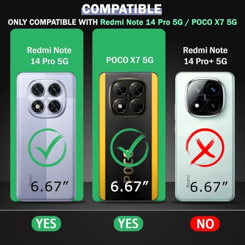 Image of Back Cover for Mi Redmi Note 14 Pro 5G / 14 Pro 4G | Full Camera Protection | Premium Liquid Silicon Case | Flexible Bumper Case for Mi Redmi Note 14 Pro 5G / 14 Pro 4G / Poco X7 5G (Red)