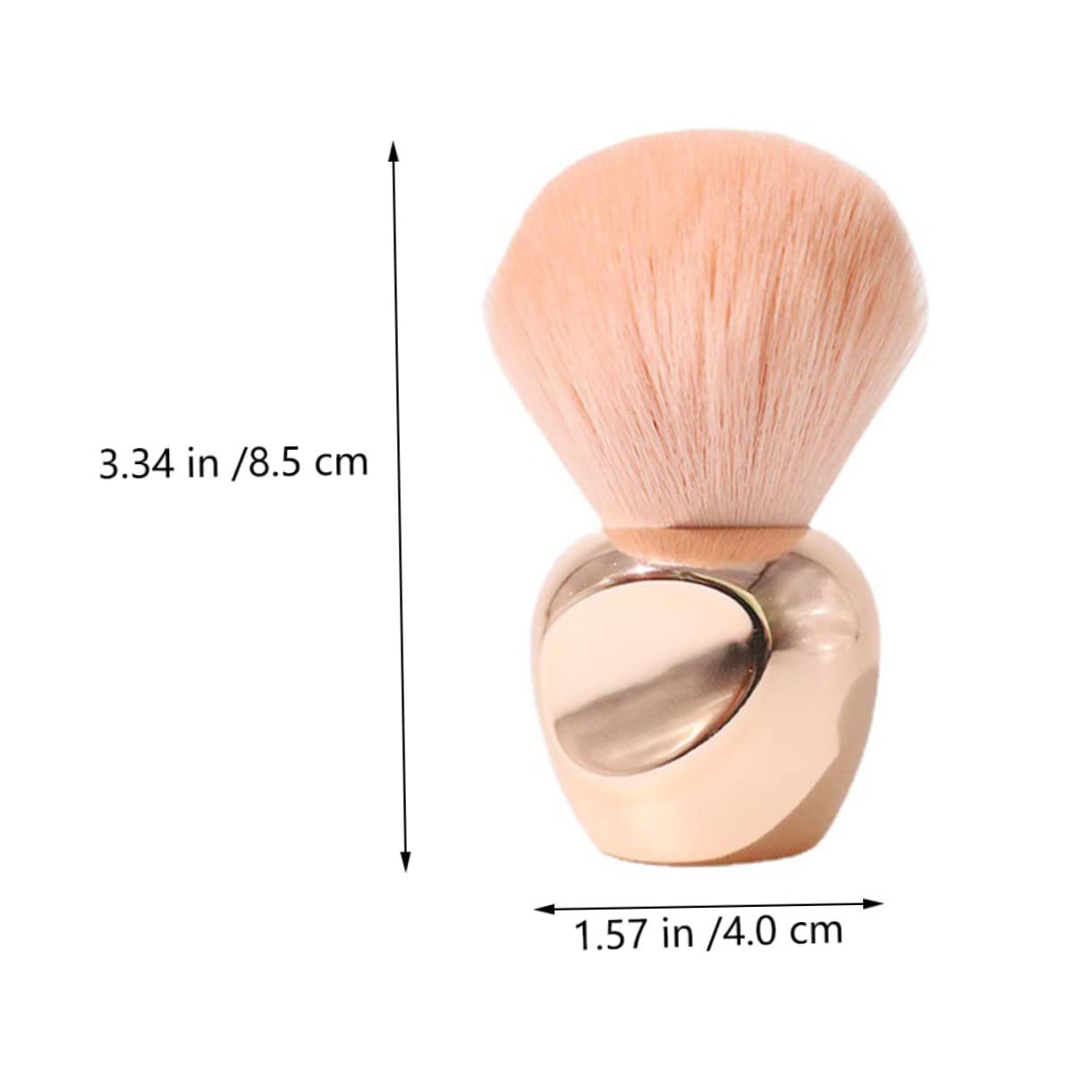 Healeved Essential Makeup Tool Brush Set for Powder Blush Foundation Compact Portable Cosmetic Brush for Women Ladies