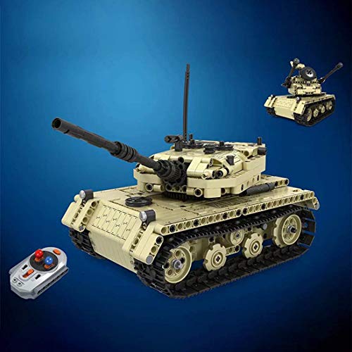 Bausteine RC Panzer Modell Mit Ferngesteuert Und Motor, Klemmbausteine Panzer Militär Tank Baukasten Modellbausatz… – Bild 4