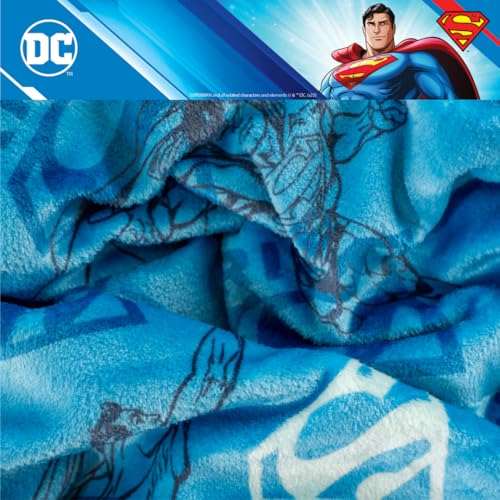 Image of Superman DC Comics Bedding Super Soft Cozy Plush Throw, 46 in x 60 in, (Officially Licensed Product) by Franco