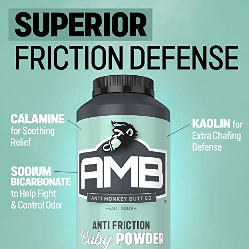 Anti Monkey Butt Baby Powder, Cornstarch Baby Powder Prevents Diaper Rash, Talc Free Hypoallergenic Formula With Calamine, Anti Chafing And Anti Itch, 8 Oz (Pack Of 2) #TOP1